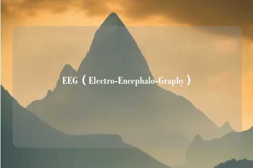 EEG（Electro-Encephalo-Graphy）